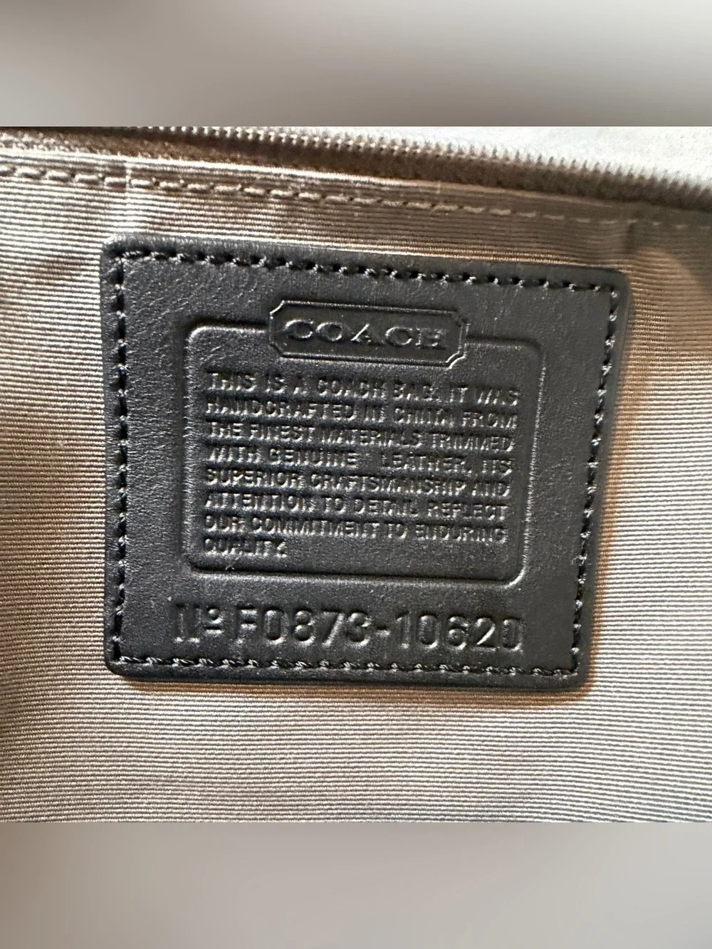 Coach Carly Large Black Hobo Bag No.F0873-10620
